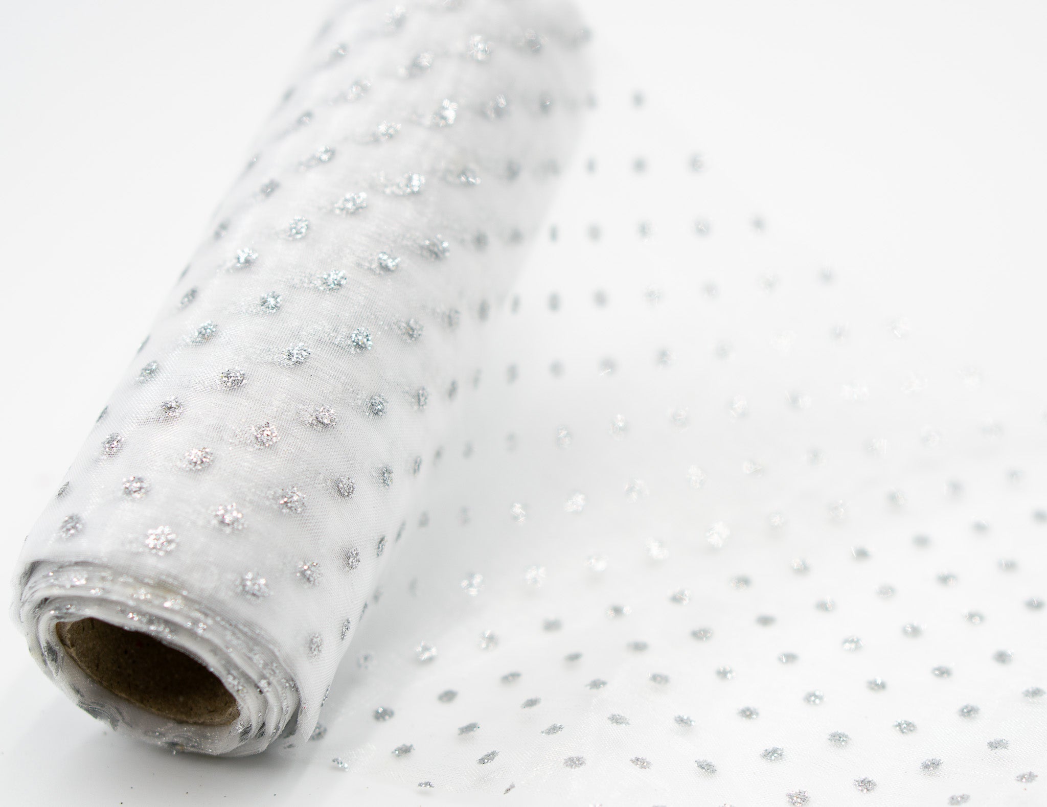 Organza Stoff Rolle Bedruckt Tischläufer Dekostoff 12 cm x 900 cm (55#)