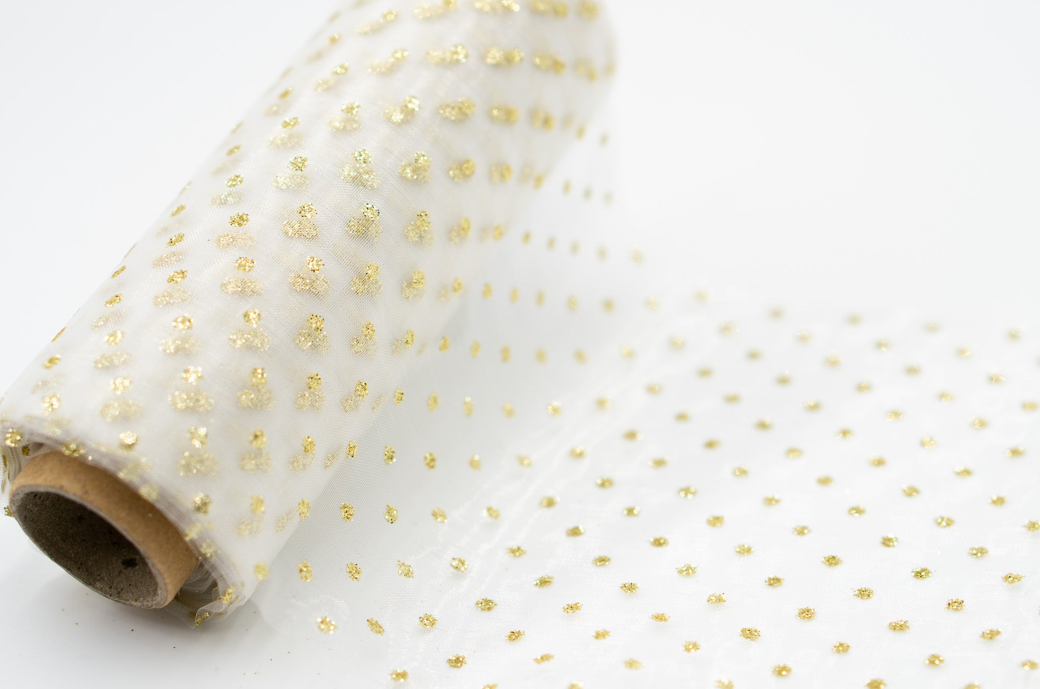 Organza Stoff Rolle Bedruckt Tischläufer Dekostoff 12 cm x 900 cm (55#)