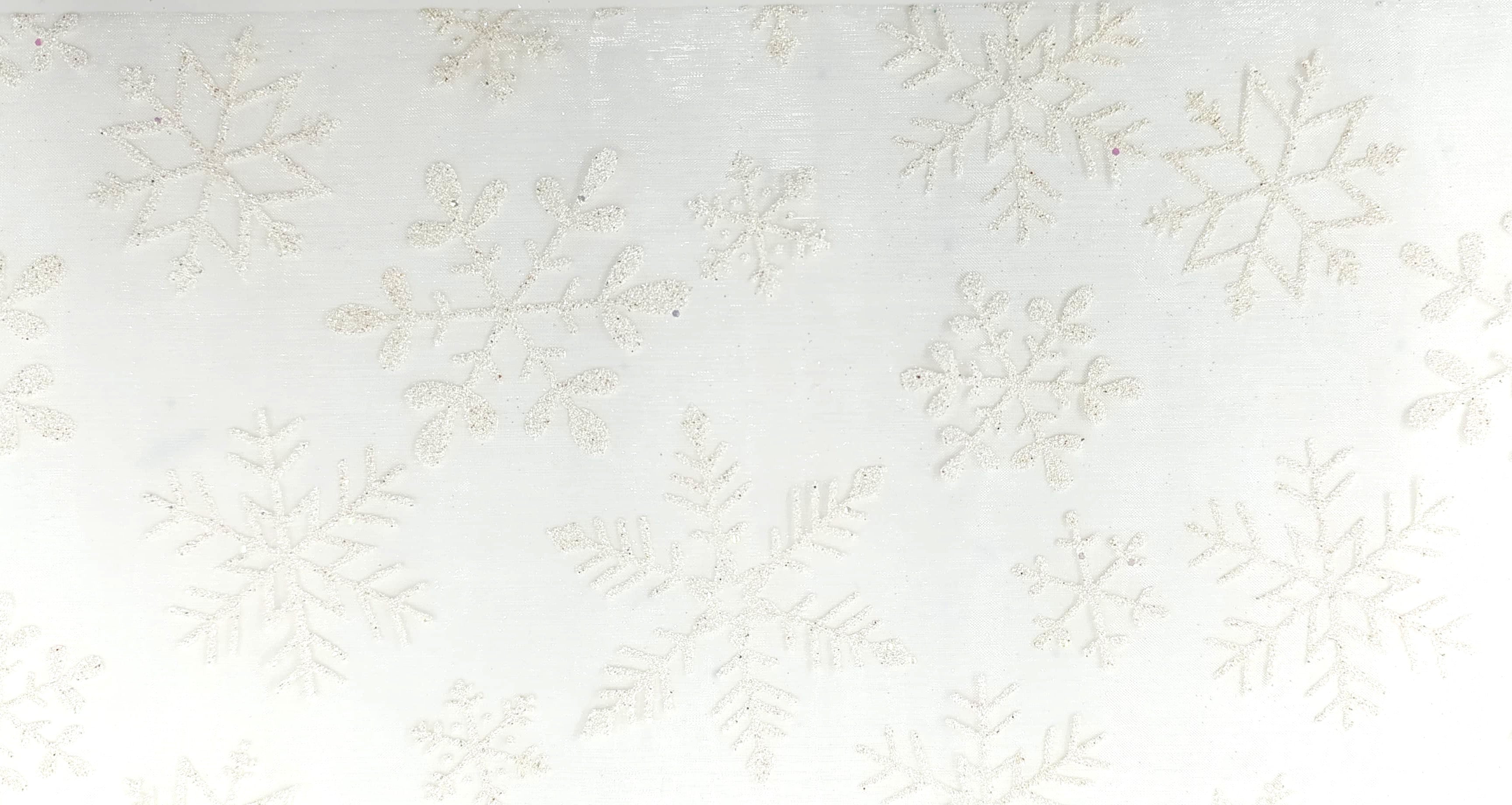 Organza Stoff Rolle Bedruckt Tischläufer Dekostoff 18 cm x 900 cm (55#)