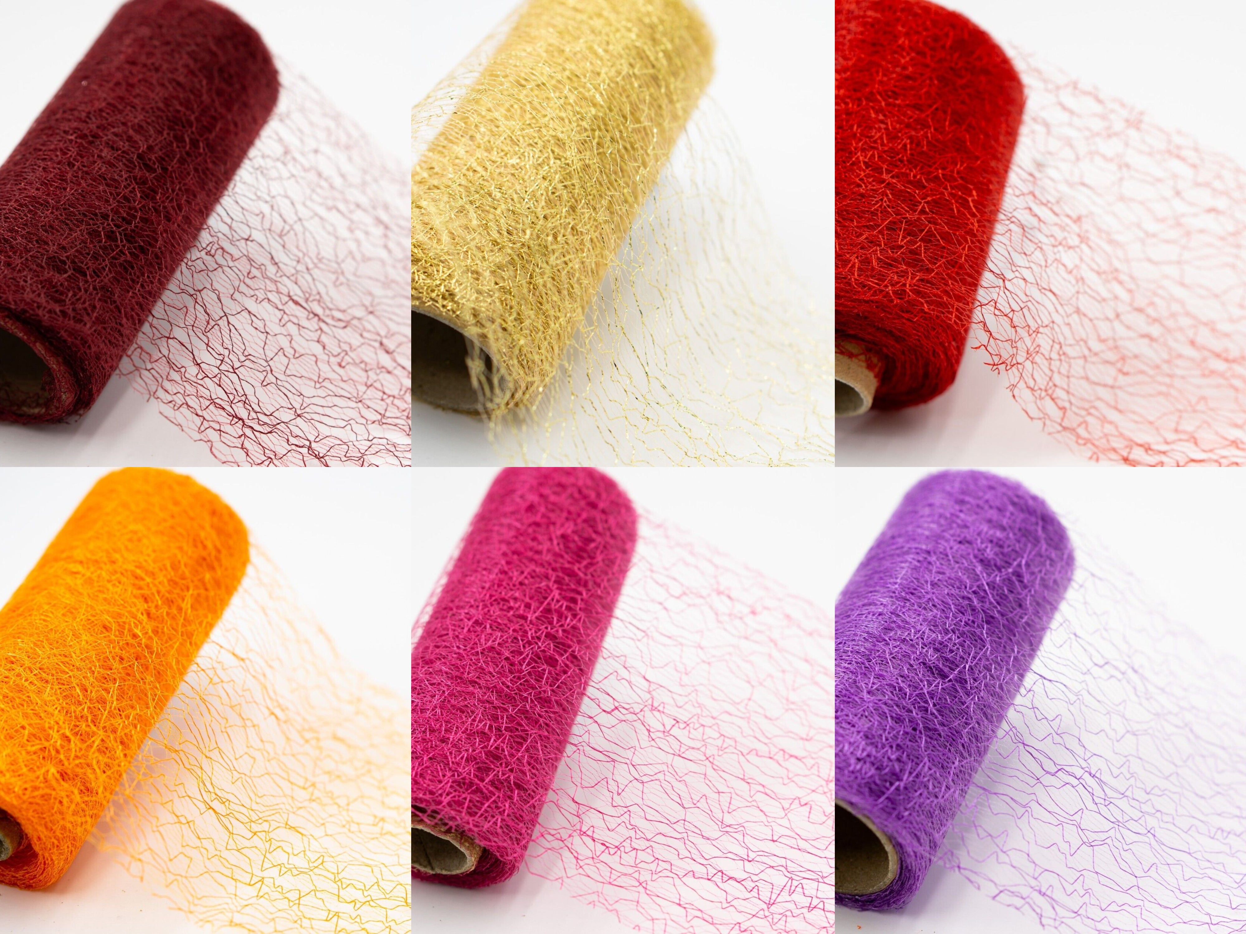 Deko Rolle Tischläufer Tischband Dekonetz Tischdeko Netzgewebe 12 cm x 5 m Lang