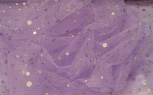 Tüll Stoff mit Pailleten verschiedene Farben