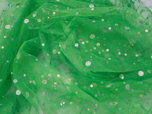 Tüll Stoff mit Pailleten verschiedene Farben