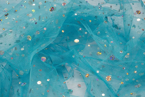 Tüll Stoff mit Pailleten verschiedene Farben