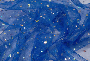 Tüll Stoff mit Pailleten verschiedene Farben