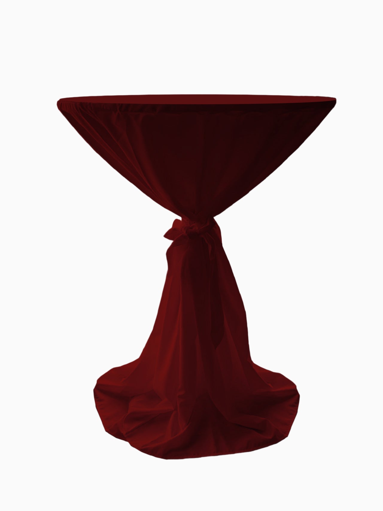 Stehtisch Hussen Polyester mit Schlaufe Weiß 80cm ø Party, Hochzeit, Bankett