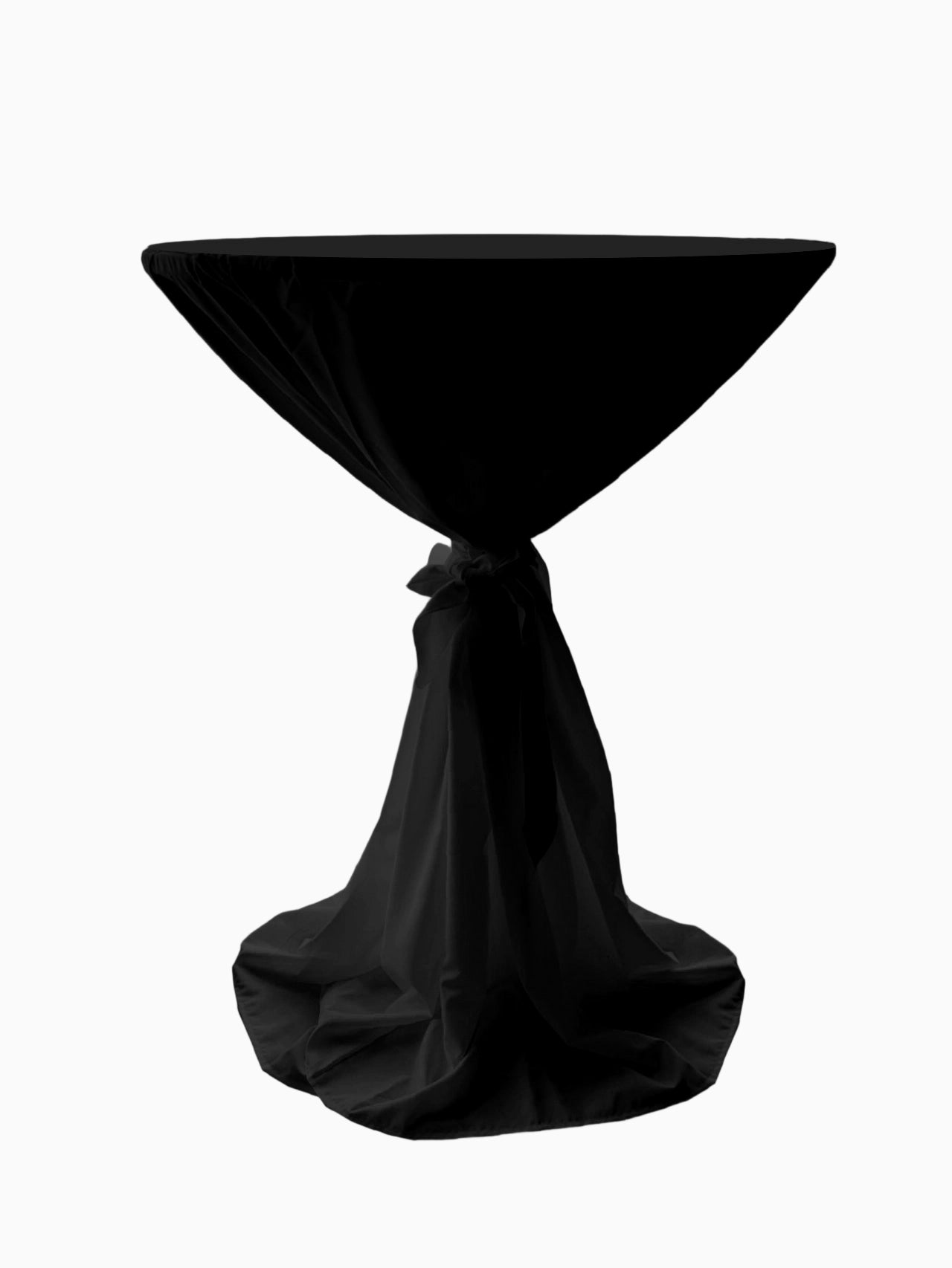 Stehtisch Hussen Polyester mit Schlaufe Weiß 80cm ø Party, Hochzeit, Bankett